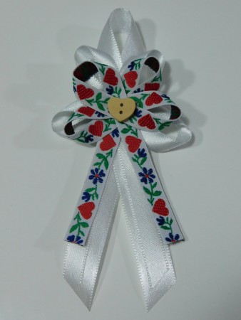 pierko MAXI folklórne s červenými srdiečkami