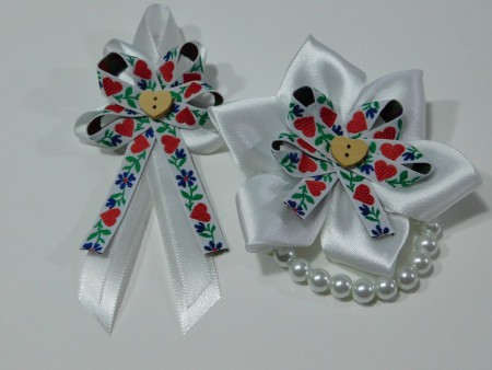 svadobné pierko MAXI a náramok pre družičky